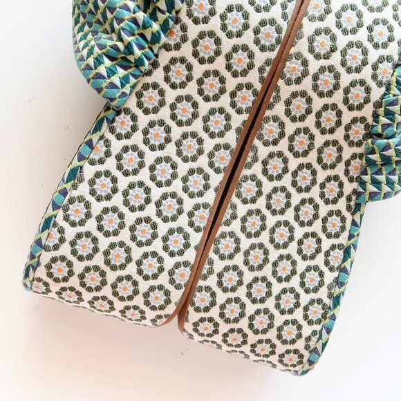 Leon Max Canvas Platform Wedge Slides Mule Sandals Statement Boho Summer Shoes - Picture 8 of 16